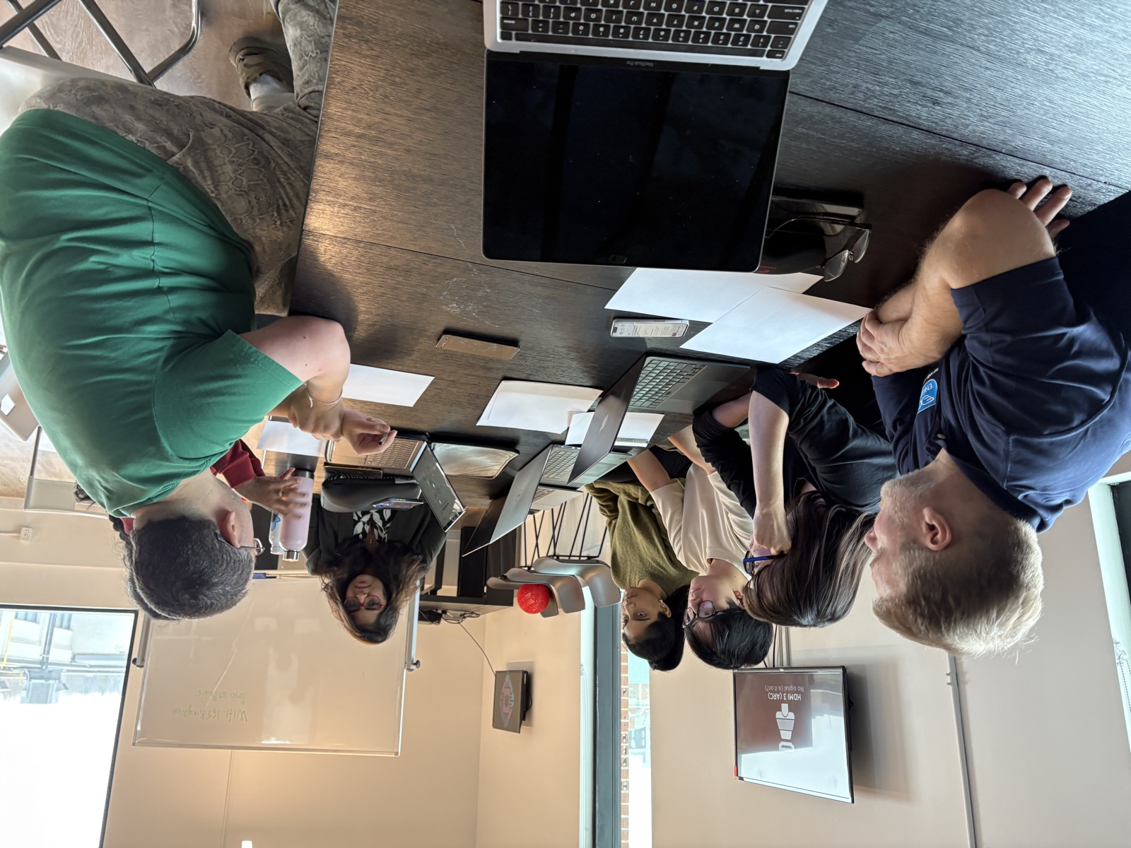 Hands-on workshop around a table